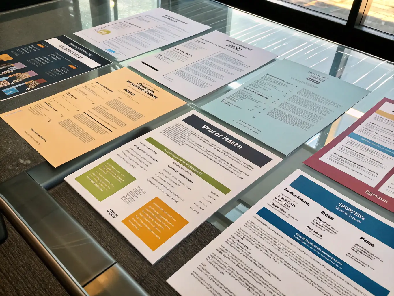 A clean, professional vector graphic depicting a magnifying glass examining a stack of resumes, representing Job Seeker's thorough review process.